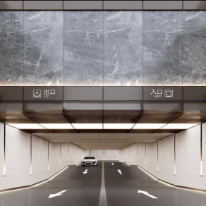 现代停车场入口3D模型下载